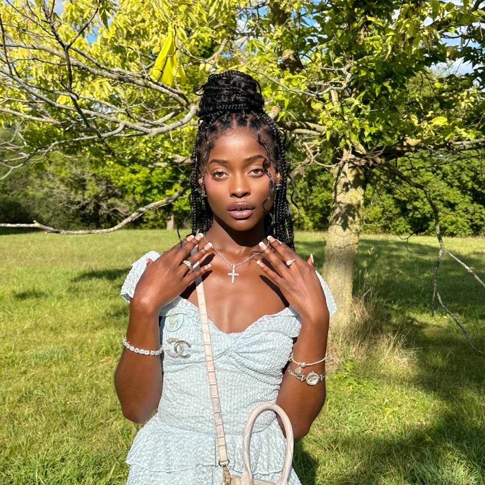 Fashion Nova Light Blue Mini Dress